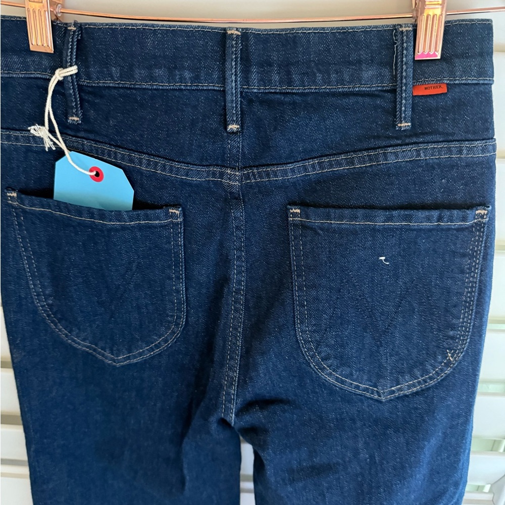 MOTHER Indigo Wide Leg Jeans - Picture 4 of 6